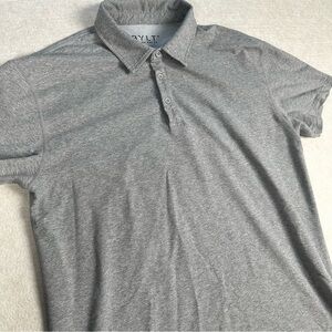 BYLT Drop Cut Polo Lux Size Extra Large Short Sleeve Gray